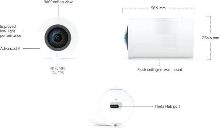 Productafbeelding Ubiquiti AI Theta Pro 360 (2160 x 2160 pixels)