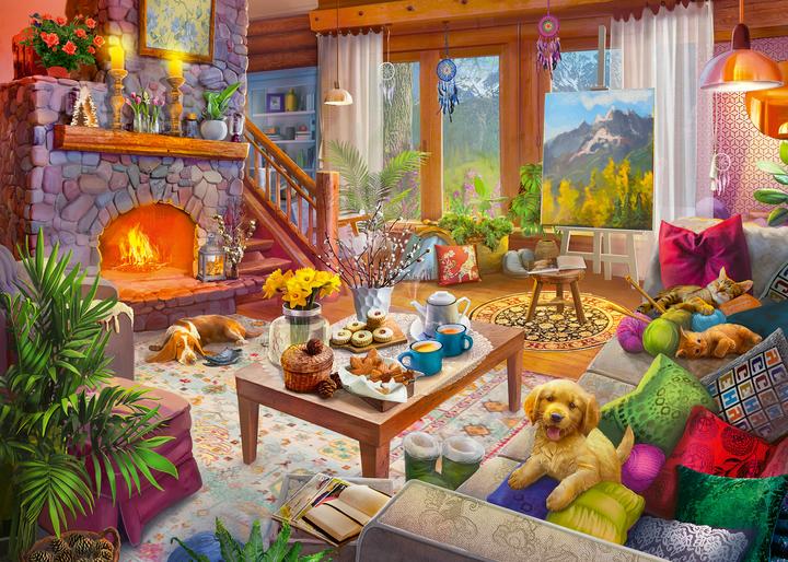 Produktbild Ravensburger Cozy Cabin (1000 Teile)