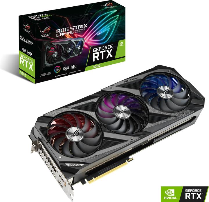 Actual product image ASUS GeForce ROG STRIX RTX 3080 10G Gaming (10 GB)