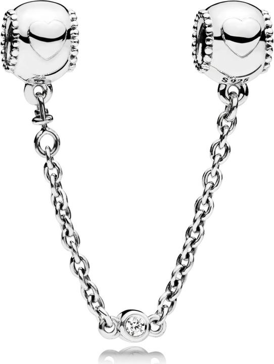 Produktbild Pandora Geprägte Herzen Komfortkette (5 cm, Silber)