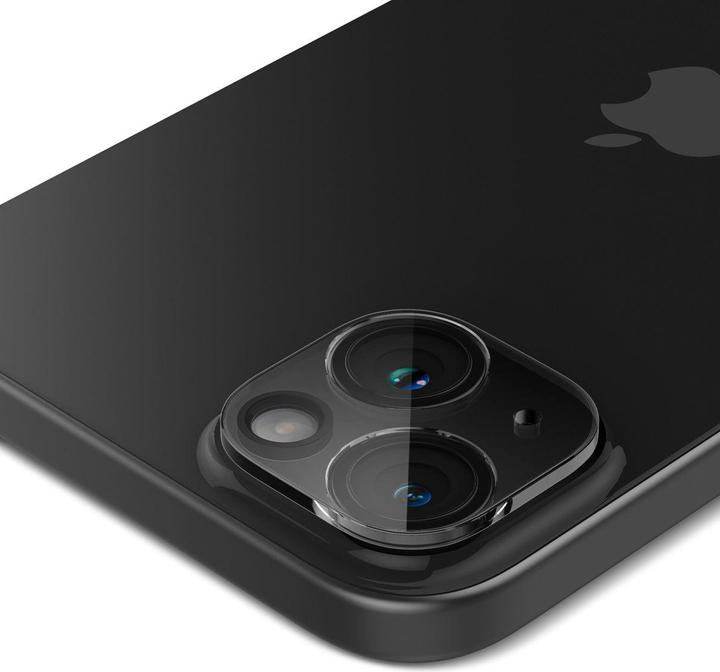 Actual product image Spigen Glass.tR Optics (2 Piece, Apple iPhone 15)