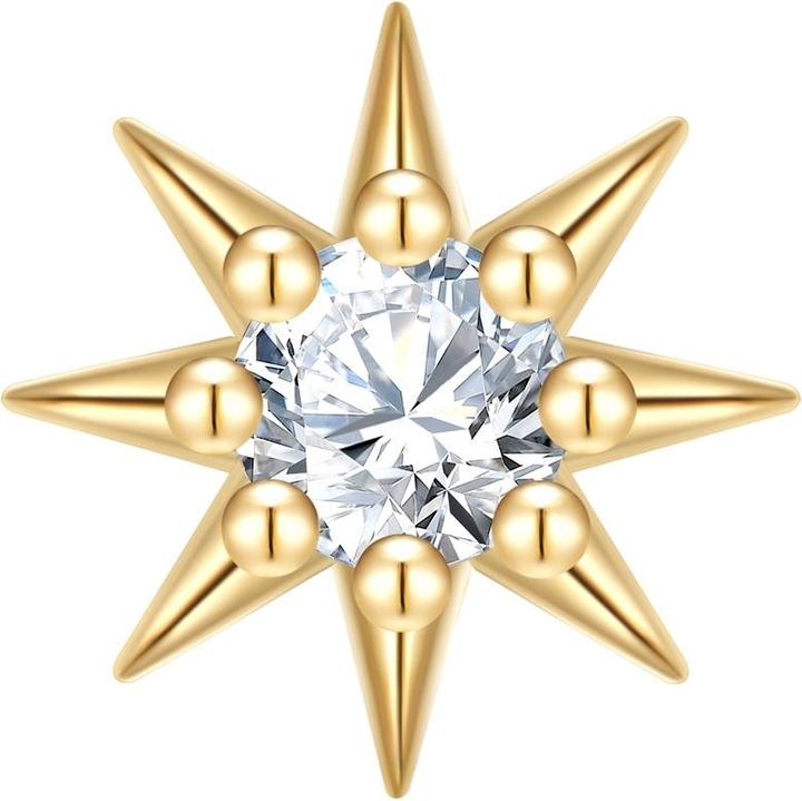 Produktbild Glanzstücke München Damen Ohrstecker Blume Sterling Silber - 37352 (Sterling Silber)