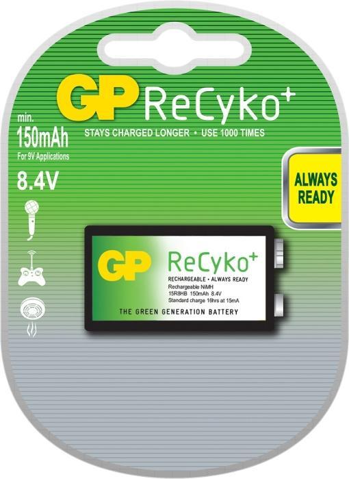 Actual product image GP Batteries ReCyko (1 pcs., 9V Block, 200 mAh)