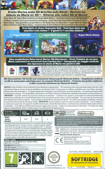 Produktbild Nintendo Super Mario 3D All-Stars (Switch, Multilingual)