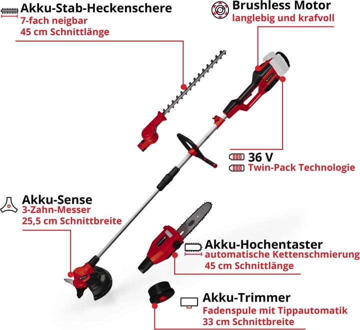 Immagine prodotto Einhell GE-LM 36/4in1Li (Filo di taglio)