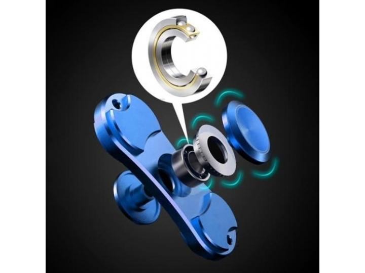 Actual product image FidgetSpinner Duo Spinner 2-Wing Aluminium