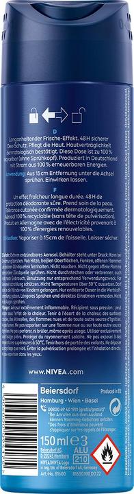 Productafbeelding NIVEA MEN Fresh Active Spray (Spuit, 150 ml)