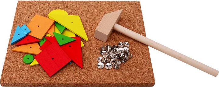 Immagine prodotto Johntoy Gioco del martello 23 stampi 36 chiodi 30x21cm