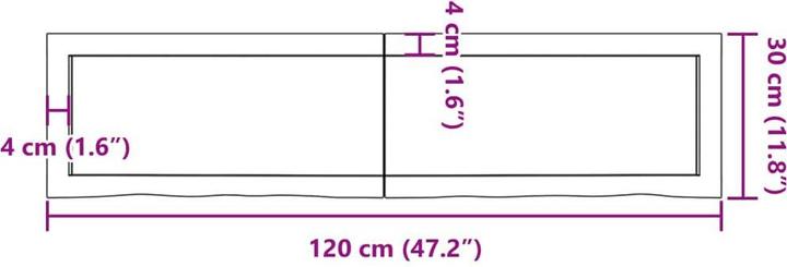 Actual product image VidaXL Emerald (120 x 30 x 6 cm)