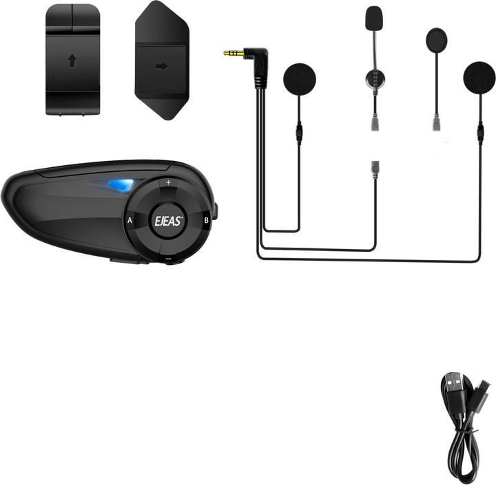 Image du produit Deltalabs Spritzwasserfestes Motorrad Helm Intercom Bluetooth Headset FM Radio (Lot de 1)
