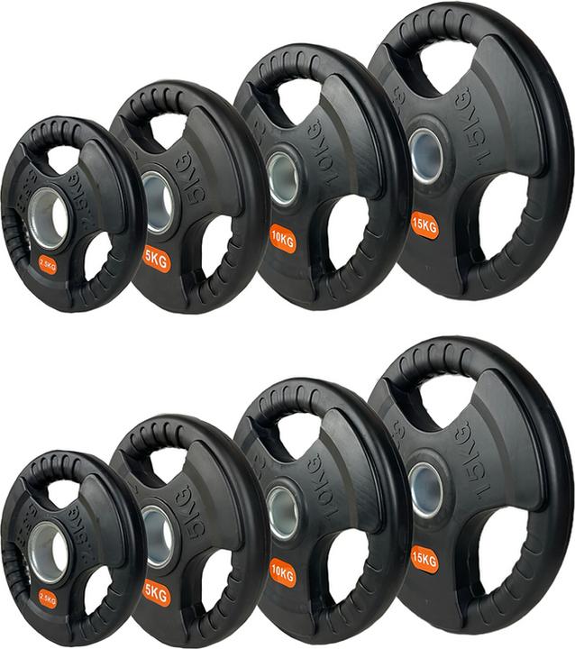 Image du produit FlexAthletix Ensemble de disques d'haltères 50mm (2 x 2,5 kg, 2 x 5 kg, 2 x 10 kg, 2 x 15 kg)