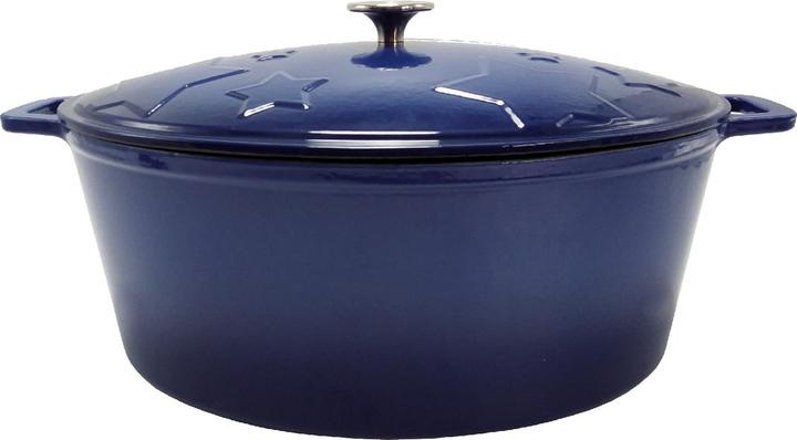 Immagine prodotto Grillfürst Pentola a stella Dutch Oven / girarrosto in ghisa - smaltata - XL - blu
