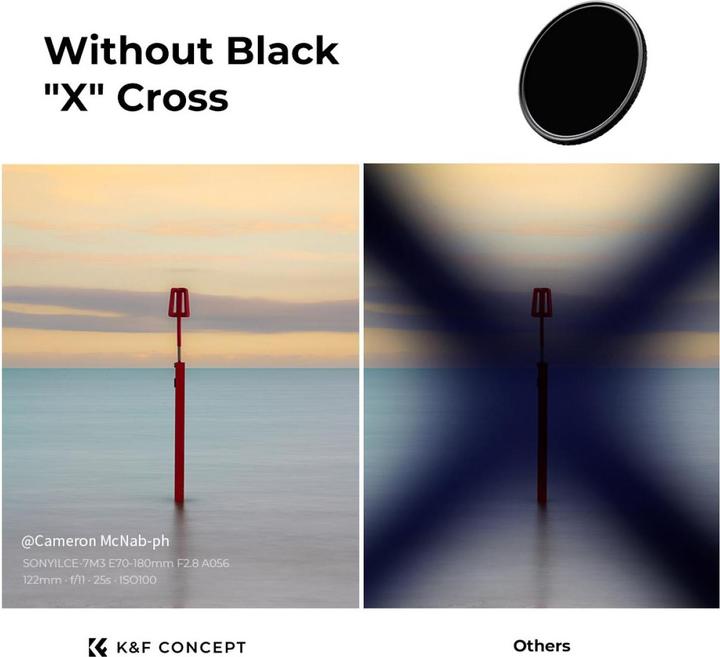 Produktbild K&F Concept Concept Variabel ND Filter - 62mm Nano-X NDX ND8-128 (62 mm, ND- / Graufilter)