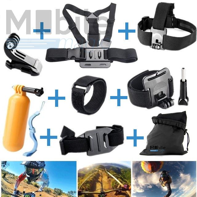 Actual product image Hermex Basic action camera equipment for GoPro Hero 6 / 5 / Session 4 / 3+ / 3 / 2 / 1 / Xiaomi Yi Cam (GoPro Hero 5, GoPro Hero 4)