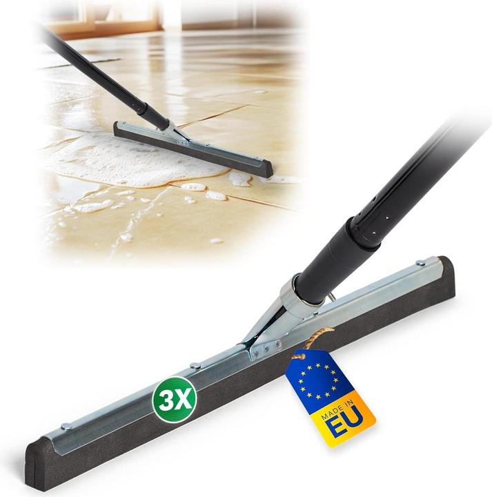 Actual product image Novaliv 3X Badabzieher mit Stiel Dusche Edelstahl Badabzieher Dusche Edelstahl XXL breit Fliesen Was