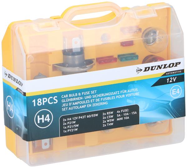 Produktbild Dunlop Autolampen-Set (P21W, T4W, C5W, R5W, P21/5W, H4, W5W)