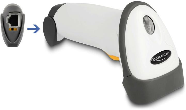 Immagine prodotto Delock Lettore di codici a barre USB 1D con cavo di collegamento e supporto (Codici a barre 1D)