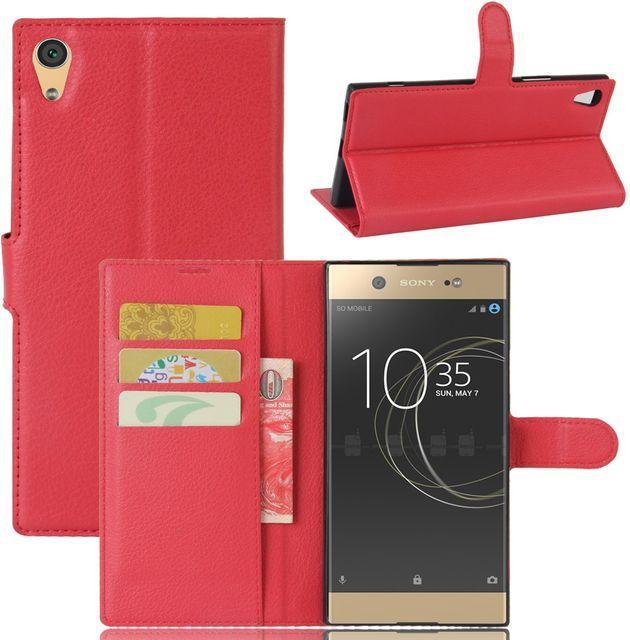 Actual product image MU Classic Leather cover with litchite texture (Sony Xperia XA1 Ultra)