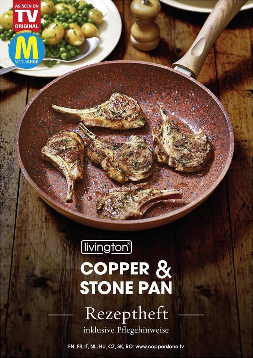 Immagine prodotto Livington Copper & Stone Pan (28 cm, Set di pentole e padelle da cucina, Rame)