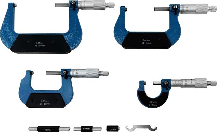 Produktbild Paulimot Mikrometer-Set 0 - 100 mm, 4-teilig (10 cm)
