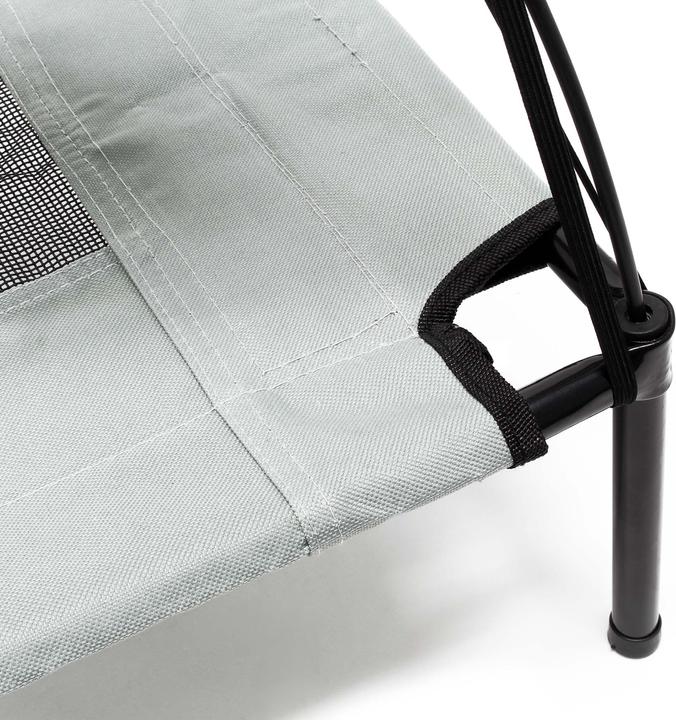 Immagine prodotto Wiltec Letto portatile per animali domestici relax all'aperto Letto per cani a baldacchino S Grigio (Cane)
