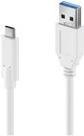 Actual product image Purelink USB 3.1 Cable (Gen 1) USB C - USB A 2 m White (2 m, USB 3.1)