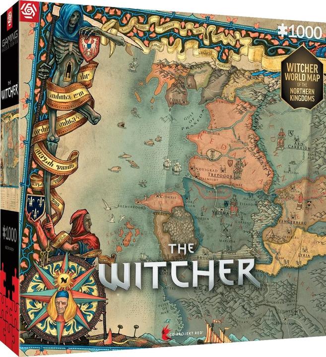 Actual product image Good Loot The Witcher: Northern Kingdom Map - Puzzle (1000 pieces)