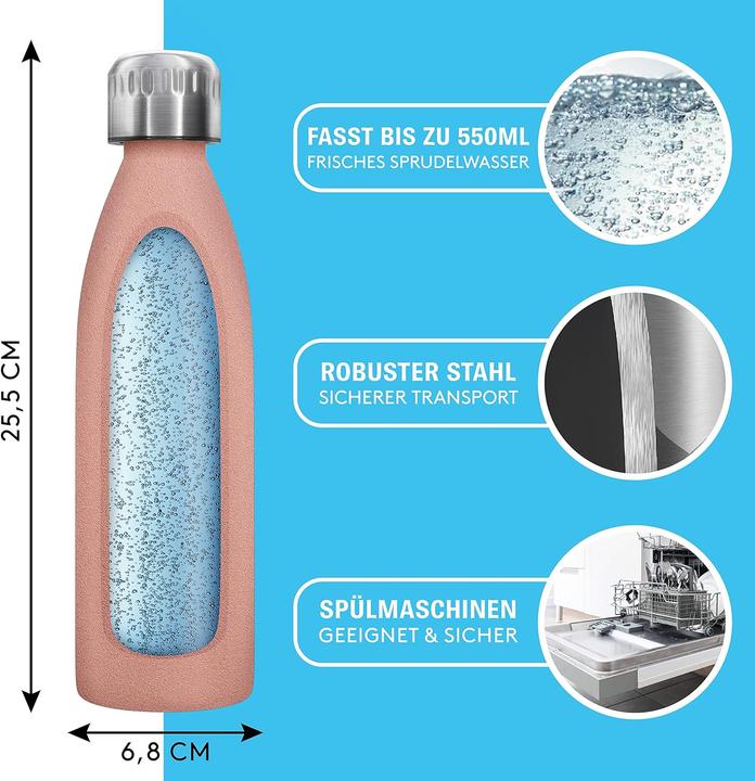 Produktbild Lichtenwerk Premium Edelstahl Trinkflasche, spülmaschinenfest