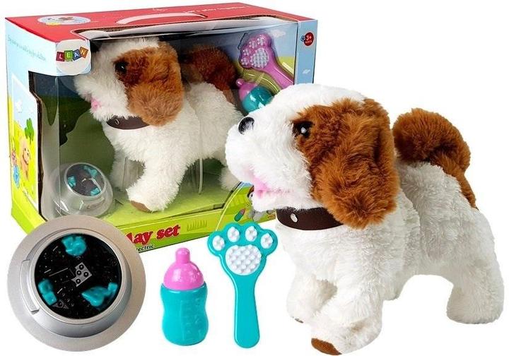 Actual product image No Name Battery operated dog plush white (40 cm)