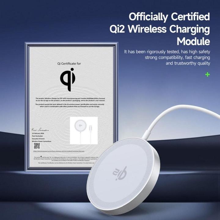 Produktbild Duzzona W18 Qi2 Wireless Charger mit MagSafe (15 W)