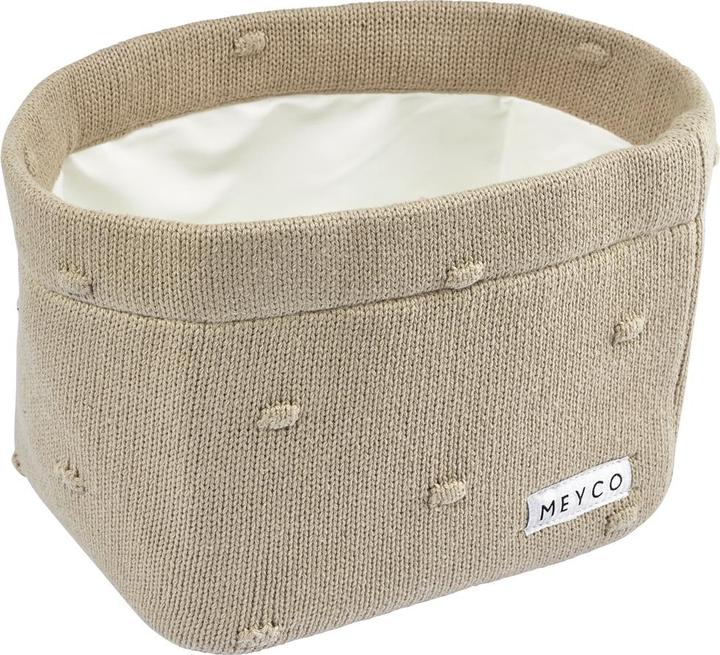 Produktbild Meyco Wickeltichkörbchen small Mini Knots sand