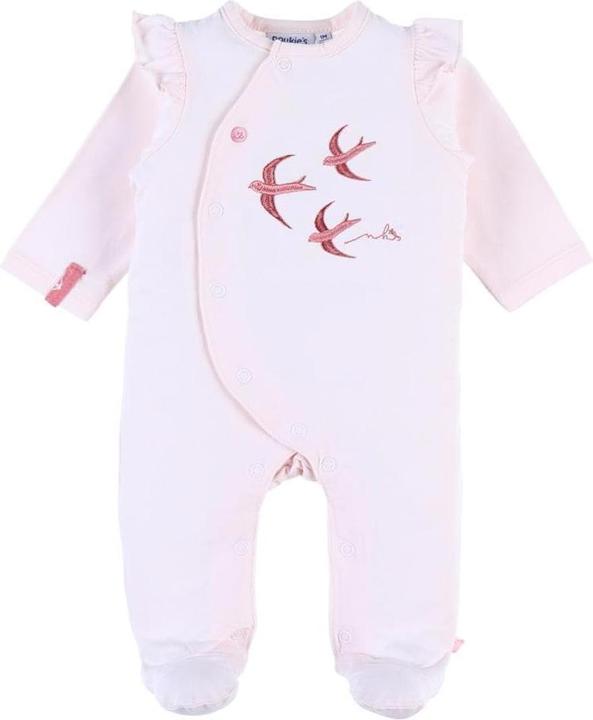 Produktbild Noukies Strampler Jersey mit bestickten Vögel Rosa Gr. 80 (80)
