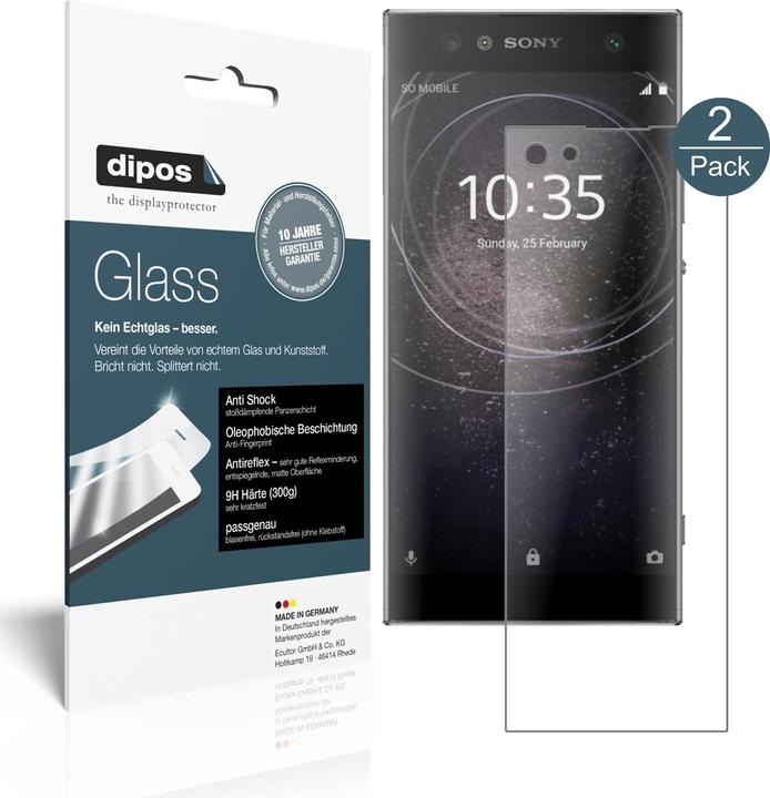 Actual product image Dipos Screen Protector Anti-Shock (2 Piece, Sony Xperia XA2 Ultra)