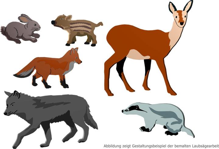 Produktbild Laubsäge-Vorlagen Einheimische Wildtiere
