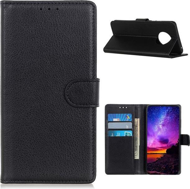 Actual product image MU Classic Litchi Leather Bookcover Series (Xiaomi Redmi Note 9T 5G, Xiaomi Redmi Note 9 5G)