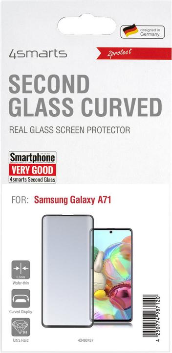 Actual product image 4smarts Second Glass Curved 3D (1 Piece, Samsung Galaxy A71)