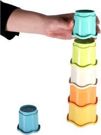 Actual product image Jipy Bioplastic stacking cup