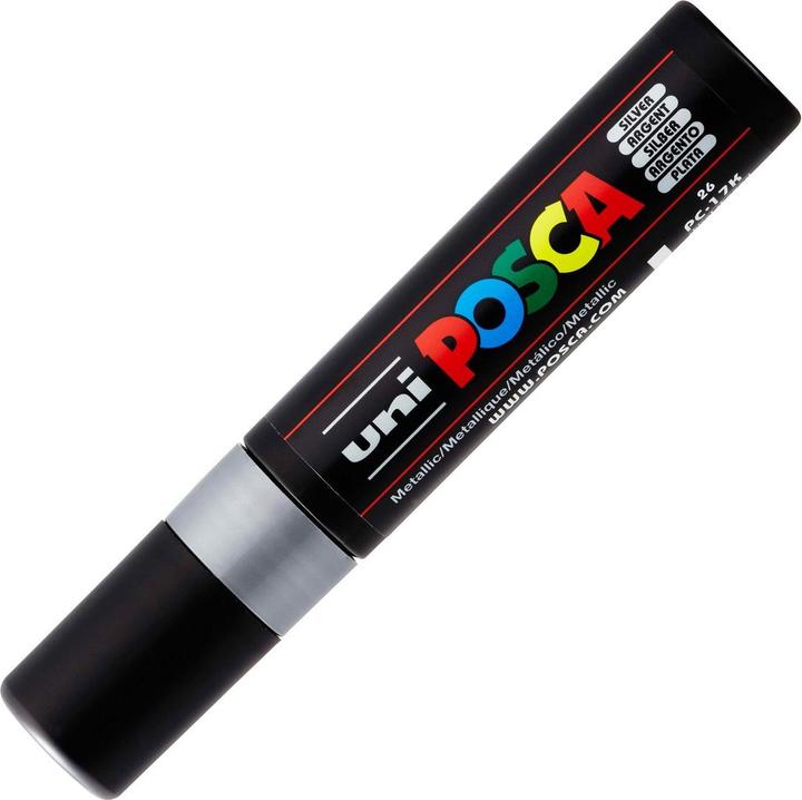 Actual product image Posca Marker PC-17K rectangular tip (Silver, 15 mm, 1 x)