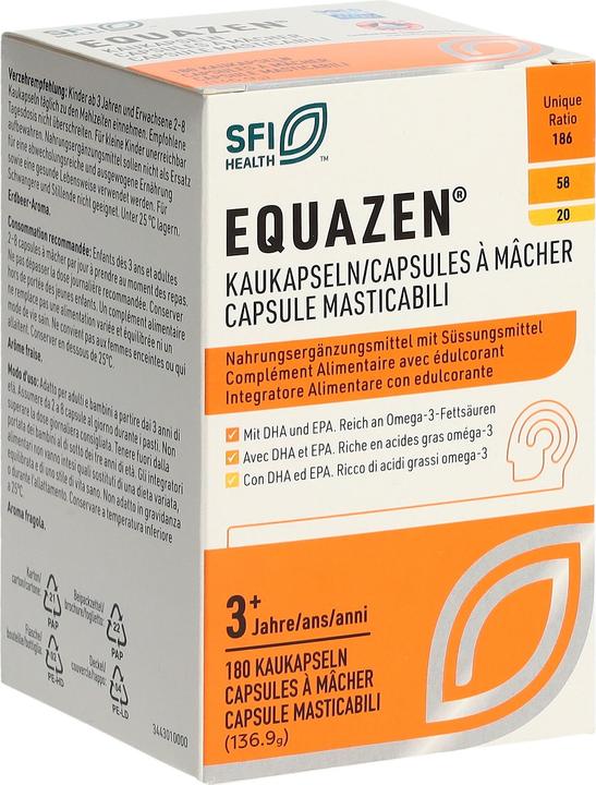 Produktbild Equazen IQ Equazen Kaukapseln/Capsules à mâcher/Capsule masticabili Ds 180 Stk (180 Stück, Tabletten, 190 g)