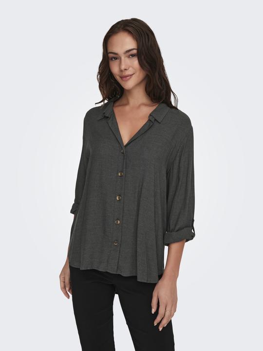 Image du produit JdY Coupe ample Col chemise Manches retroussées Manches volumineuses Chemise Top (XS)