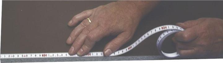 Produktbild Richter Massband selbstklebend Skala von rechts nach links 2 m (mm)