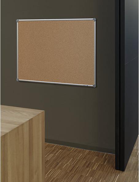 Actual product image Maul Pinboard, cork surface, WxH 1200 x 900 mm. (Bulletin board, 1200 x 900 mm)