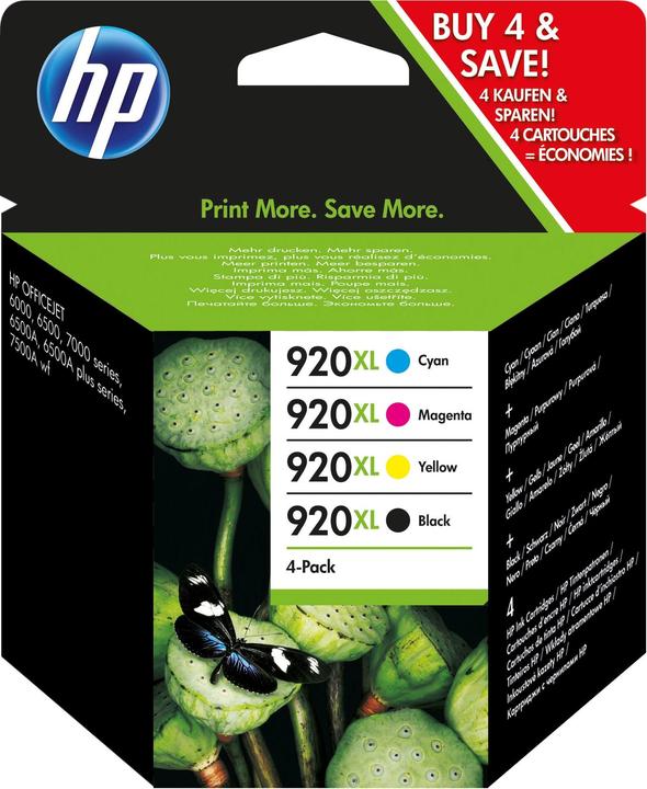 Produktbild HP 920XL Multipack (M, BK, Y, C)