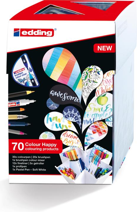 Edding Happy Big Box 1340 + 1300 (Mehrfarbig, 70 x)