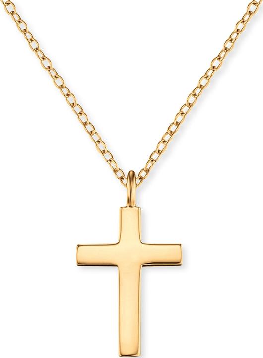 Engelsrufer Gold plated necklace with cross ERN-LILCROSS-G (chain. pendant) (925 silver, 42 cm)