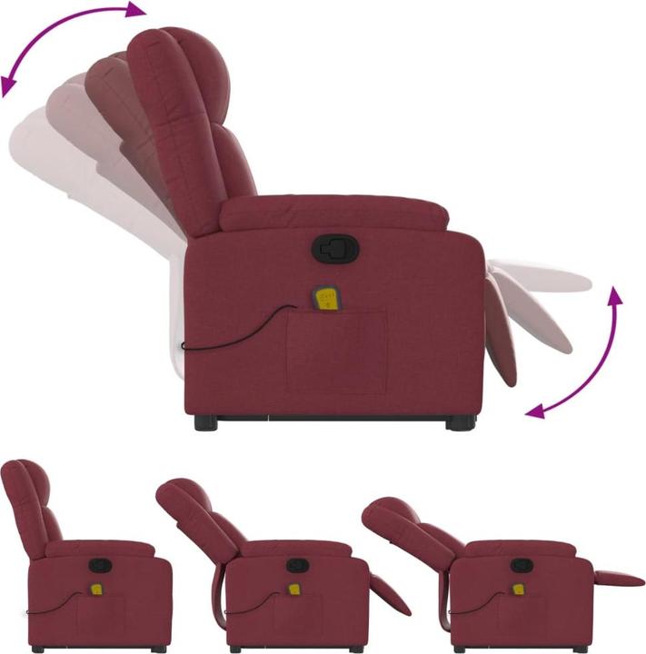 Produktbild VidaXL Massagesessel mit Aufstehhilfe Stoff