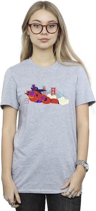 Immagine prodotto Disney Big Hero 6 Baymax Hiro Bridge Maglietta Ampia Donna (XL)