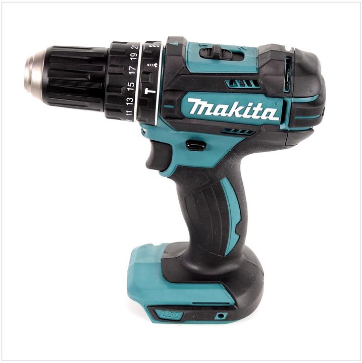 Actual product image Makita DHP 482 RAJ Battery impact drill 18 V 62 Nm + 2x battery 2.0 Ah + charger + Makpac (Rechargeable battery operated)