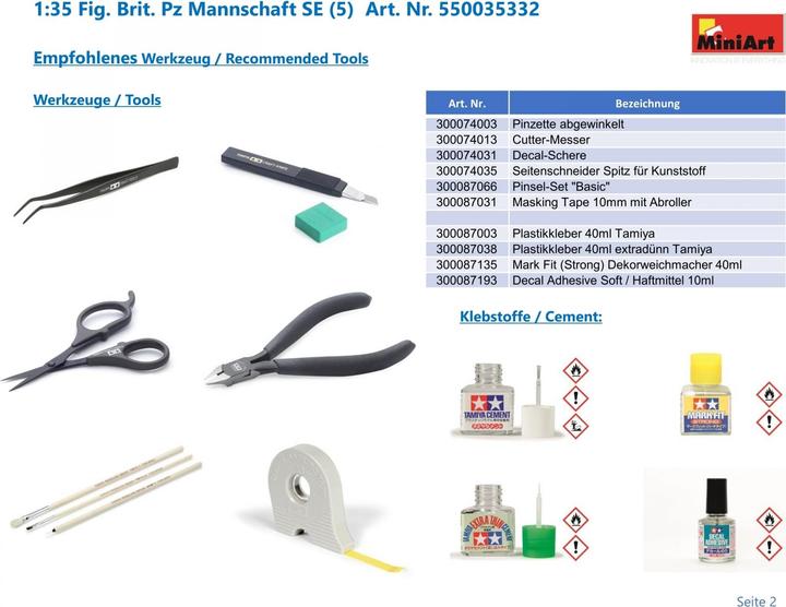 Immagine prodotto Mini art Equipaggio di carri armati britannici. Edizione speciale
