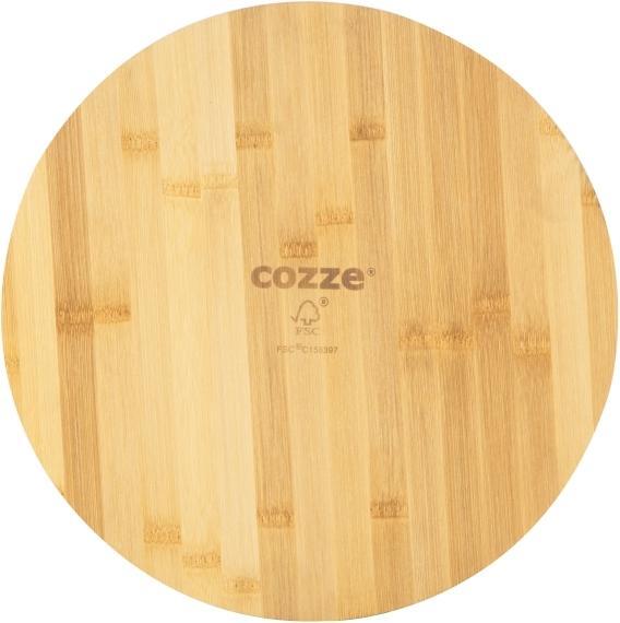 Cozze ® Pizzasnijplank Ø350 x 12mm Bamboe Hout
